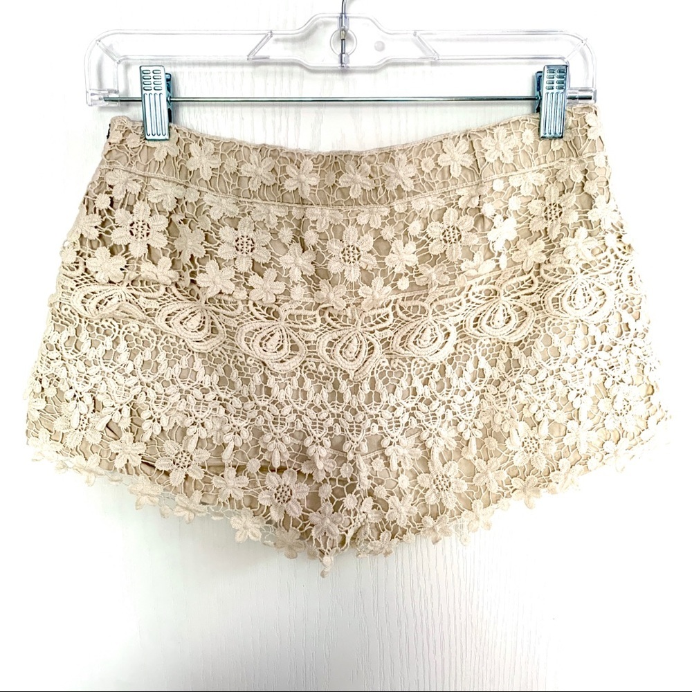 Zara Basic Crochet Lined Zip Shorts - image 3